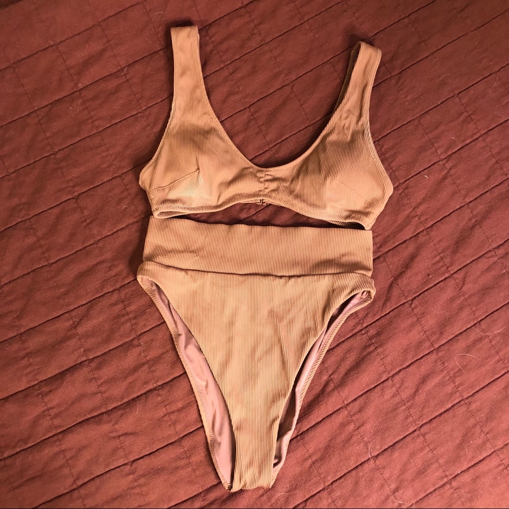 Aerie Ribbed Bikini in Canyon Creek